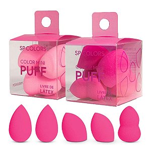 SP Colors - Kit 5 Mini Esponjas SPE04 - 6 Kits