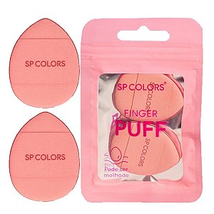 SP Colors - Kit 2 Esponjas de dedo Maquiagem SPE05 - 12 Kits