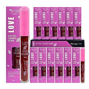 Max Love - Lip Oil Candy Uva 605 - 36 Und + Prov