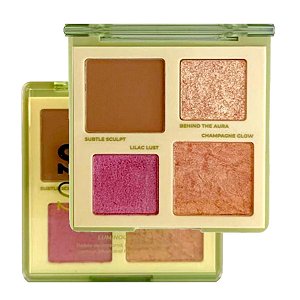 Ruby Rose - Paleta Contorno Blush Iluminador Luminous Face - HBM1003-C1