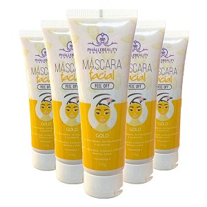 Phallebeauty - Mascara Facial Peel Off GOLD PH0049 - 6 Und