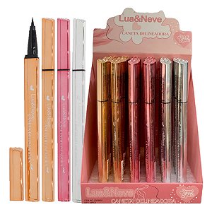 Lua e Neve - Caneta Delineadora Coração LN09001 - 24 Und
