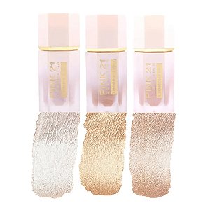 Pink 21 - Iluminador Liquido de Luxo CS3943 - 6 Und