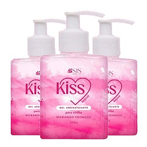 Isis - Gel Aromatizante Virilha Creme de Morango - 12 Und