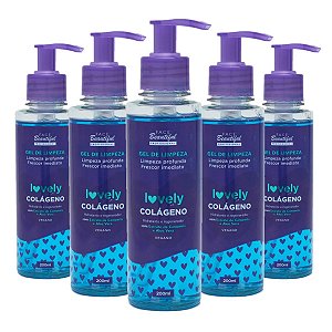 Face Beautiful - Gel de Limpeza Lovely Colageno - 6 Und