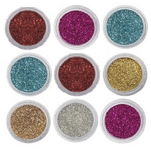 Face Beautiful - Sombra Glitter em Pó - Kit com 6 Unids