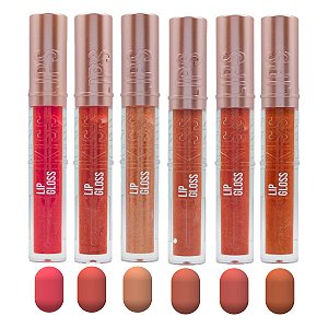 Pink 21 - Lip Gloss Kisslips CS4615B - 6 Und (B)