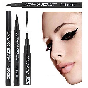 Febella - Caneta Delineador Preto Olhos 24 Horas CD3025