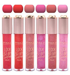 Pink 21 - Lip Gloss Look at My Gloss CS5040B - 6 Und (B)