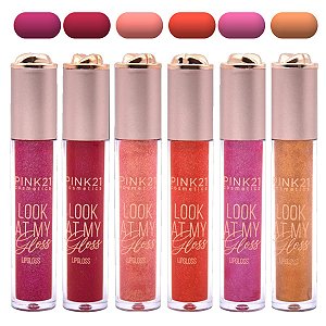 Pink 21 - Lip Gloss Look at My Gloss CS5040A - 6 Und (A)