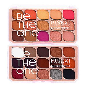 Pink 21 - Paleta de Sombras Be The One CS4649 - Kit c/ 2 Und