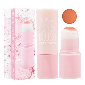 Pink 21 - Blush com Aplicador Multiuso CS4493 - COR 03