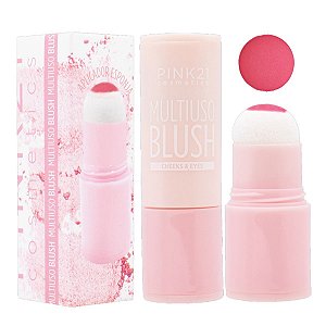 Pink 21 - Blush com Aplicador Multiuso CS4493 - COR 02