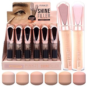 Pink 21 - Corretivo Shine Filler Tons Claros CS4819 - 24 Und