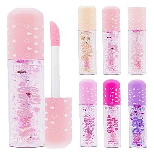 Pink 21 - Lip Gloss Magico Giving Love CS4782 - 6 Und