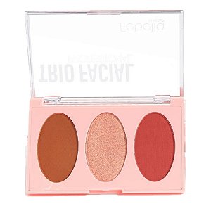 Febella - Trio Blush Contorno e Iluminador MU5013 - Cor A