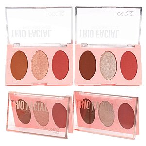 Febella - Trio Blush Contorno e Iluminador MU5013 - 6 Und