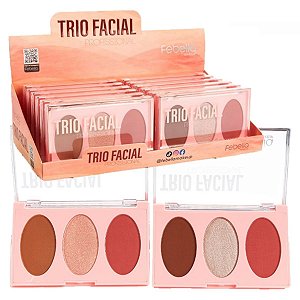 Febella - Trio Blush Contorno e Iluminador MU5013 - 12 Und
