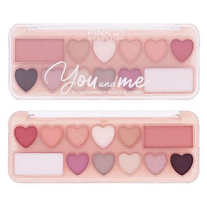 Pink 21 - Blush Iluminador e Sombras CS4307 - COR 1