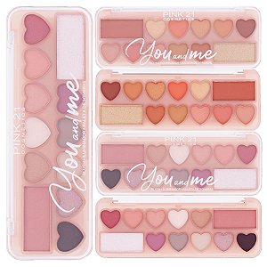 Pink 21 - Blush Iluminador e Sombras CS4307 - Kit c/ 6 Und