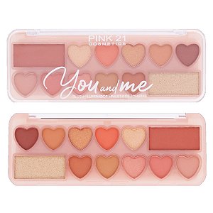 Pink 21 - Blush Iluminador e Sombras CS4307 - COR 2