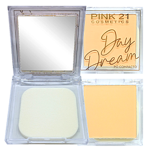 Pink21- Po Facial Luxo com Espelho Tom Claro CS4265 - 12 Un