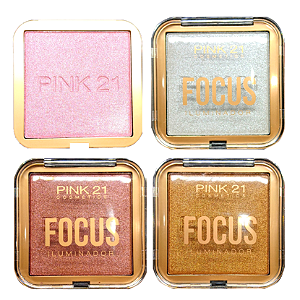 Pink21 - Iluminador Focus CS2434 - Kit C/12 Und