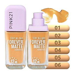 Pink 21 - Base Forever Matte Stay Vidro 12hr CS5603 - 6 Und