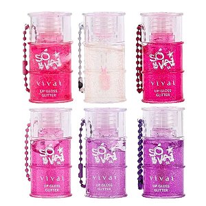 Vivai - Lip Gloss Glitter Só Vai 3154 - 6 Und