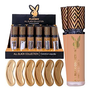 Playboy - Corretivo Liquido All Black HB103916 - 24 Und