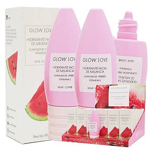 Max Love - Hidratante Facial Glow Love Melancia - 36 Und