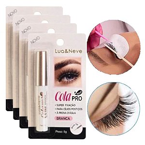 Lua e Neve - Cola para Cilios Branca LN1100232 - 6 Und