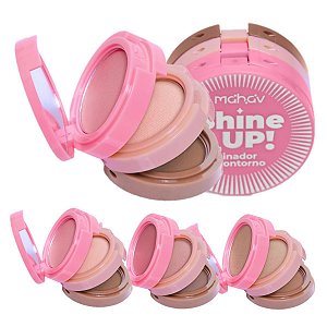 Mahav - Trio Blush Iluminador e Contorno Shine Up - 6 Kits