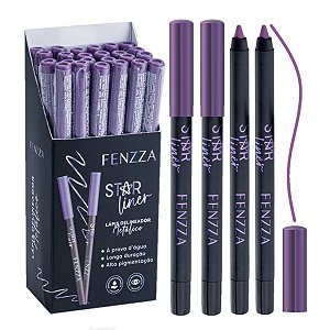 Fenzza - Lapis Delineador Metalico Star Roxo FZ14038 - 24 Un