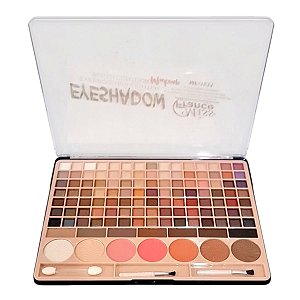 Miss France - Kit de Maquiagem Sombras, Blush, Iluminador, Contorno e Sombras de Sobrancelhas 119 Itens