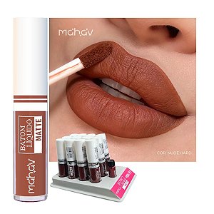 Mahav - Batom Liquido Matte Nude Hard - Display C/12 e Prov