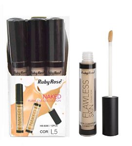 Ruby Rose - Corretivo Líquido Naked Flawless Collection HB-8080 - Cor L5 ( 12 Unidades )