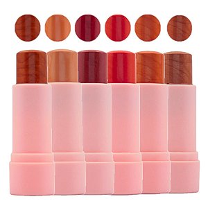 Pink 21 - Blush Stick Cintilante Lumi CS5557 - 6 Und