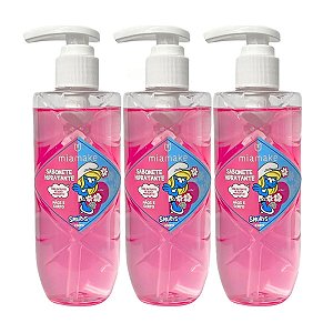 Mia Make - Sabonete Mãos e Corpo SMURFS 564 Rosa - 3 Und