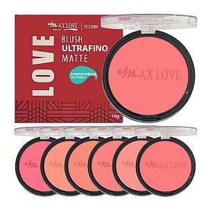 Max Love - Blush Ultrafino Matte Prova Dagua 50 a 55 - 6 Und
