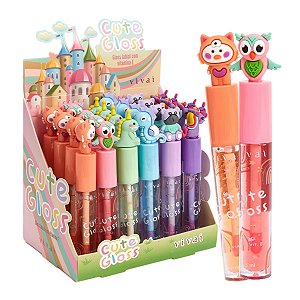 Vivai - Lip Gloss Cute Glitter Animais 3144 - 24 Und
