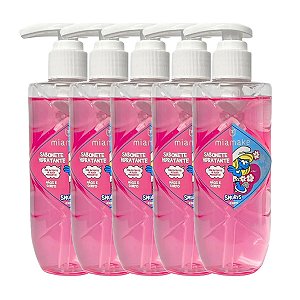 Mia Make - Sabonete Mãos e Corpo SMURFS 564 Rosa - 6 Und