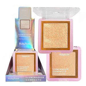 Ruby Rose - Iluminador Facial Acetinado HL50 - 12 Unid