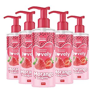 Face Beautiful - Hidratante Morango Colageno FB488 - 12 Und