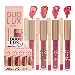 Febella - kit Batom Liquido + Lapis contorno labial - 24 Kit