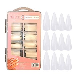 Meilys - Kit Unhas Postiças 100 Peças Stiletto MU1005 - 6 Kit