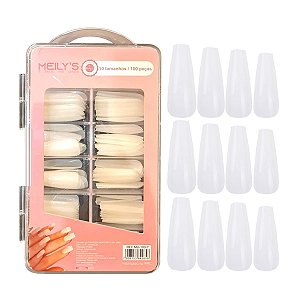 Meilys - Kit Unhas Postiças 100 Peças Bailarina MU1007 1 Kit