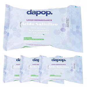 Dapop - Lenço Demaquilante Acido Salicilico DP2227 - 6 Und