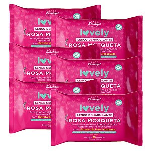 Face Beautiful - Lenço Demaquilante Colageno Lovely - 6 Und