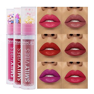 Pink 21 - Lip Gloss Smily Vibes CS3099 A - 6 Und